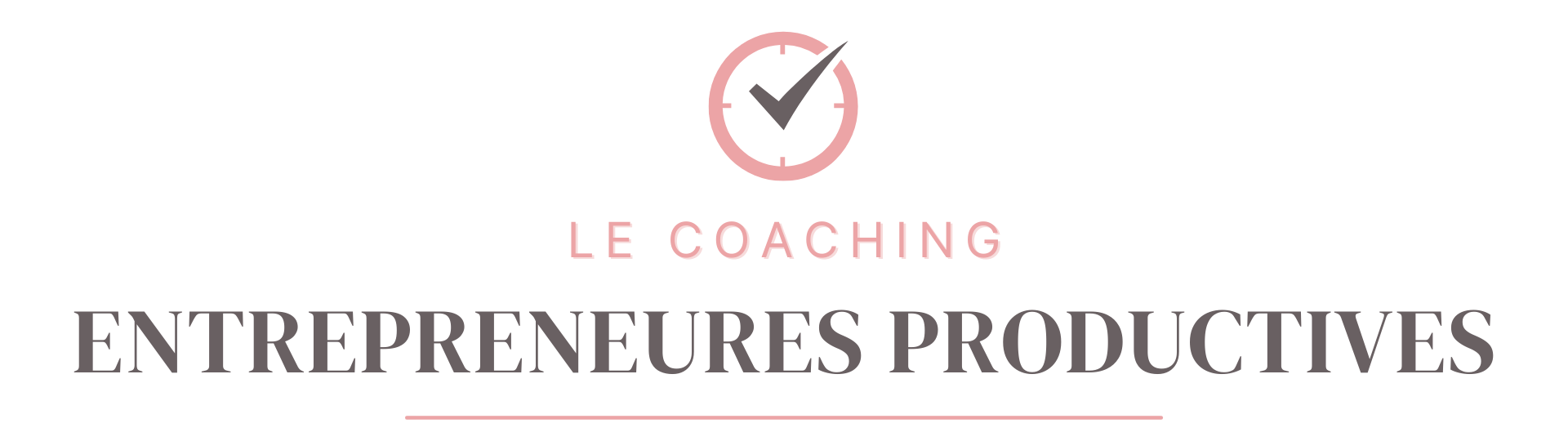 Coaching Entrepreneures Productives - Logo et texte