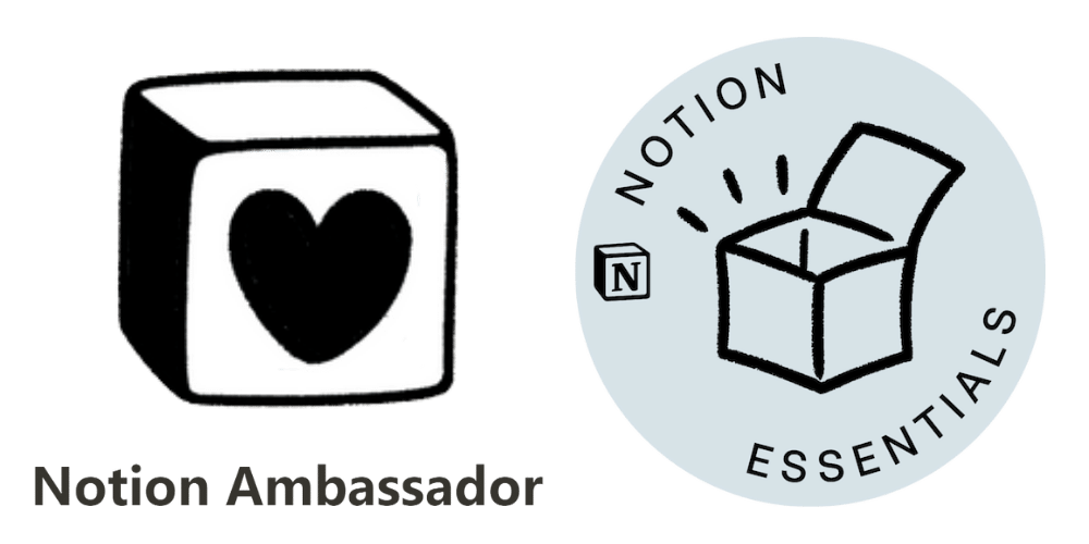Badges Notion Ambassador et Certified